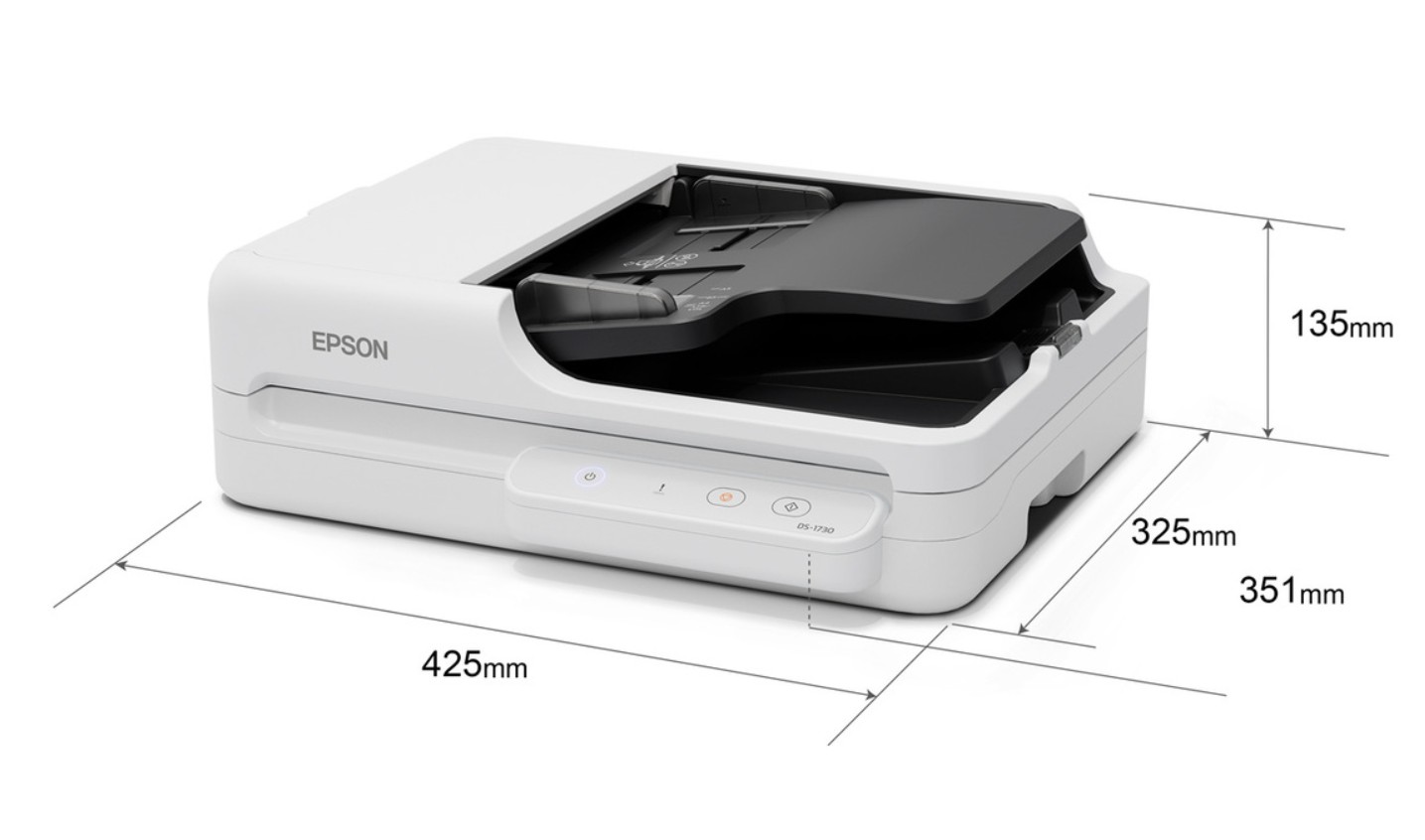 Scanner Epson WorkForce DS-1730 com alimentador automático de documentos B11B273401