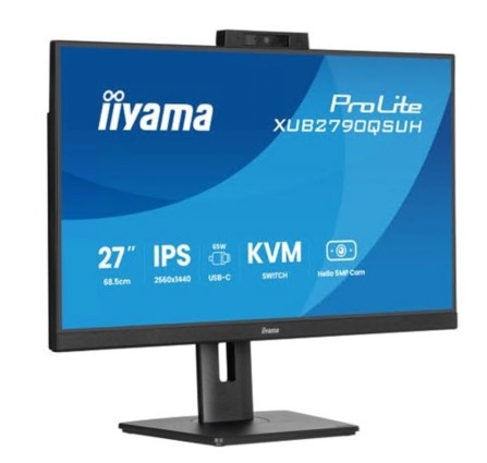 Monitor iiyama ProLite XUB2790QSUH-B2 LED 27" QHD 100 Hz IPS 250 0.4 ms altifalantes preto