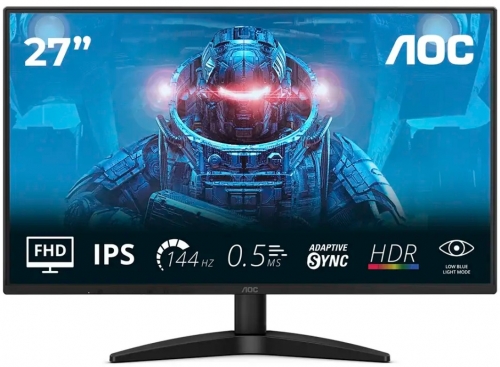 MONITOR AOC IPS 27" 16.9 FHD AD SYNC 144HZ HDMI DP 27B36X