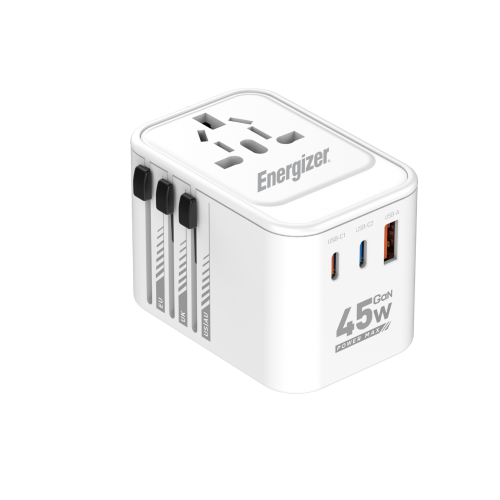 Carregador de viagem duplo USB-C e USB-A de 45 W ETC450