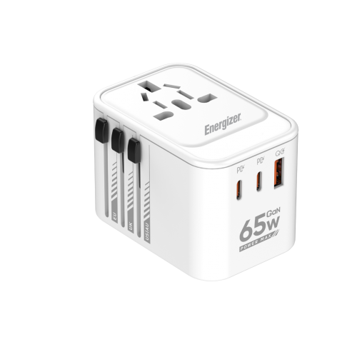 Carregador de viagem duplo USB-C e USB-A de 65 W ETC650