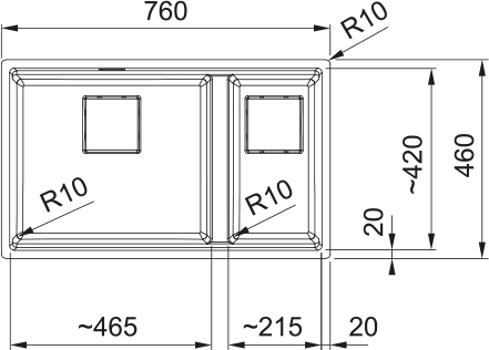 FRANKE BANCA 3 1.5 WWK PRETO
