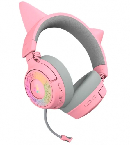 Auscultadores Razer Kraken Kitty V3 Pro Wireless/Bluetooth Quartz