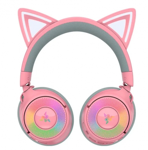 Auscultadores Razer Kraken Kitty V3 Pro Wireless/Bluetooth Quartz