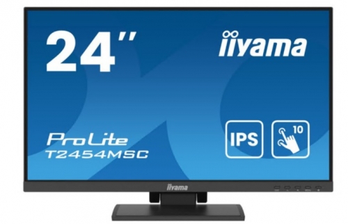 Monitor iiyama ProLite T2454MSC-B2AG LED 23.8" ecrã de toque 75 Hz IPS 300 4 ms altifalantes preto opaco