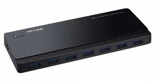TP-LINK 7 ports USB 3.0 Hub with 2 power charge ports 2.4A Max Desktop a 12V/4A power adapter included