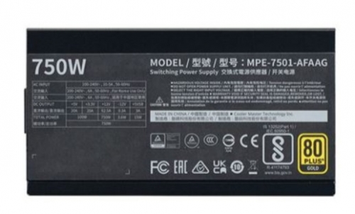 Fonte Alimentação Cooler Master MWE Gold 750 V2 ATX3.1 A/EU cord