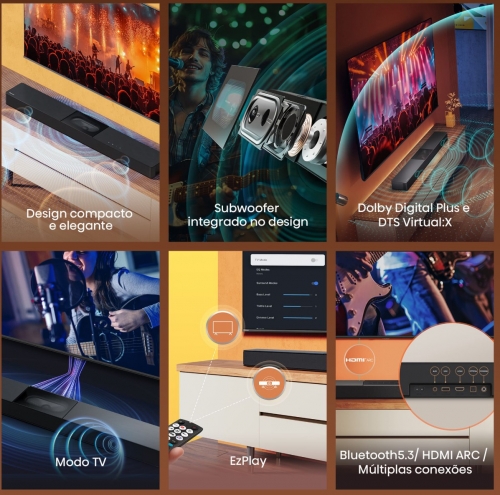 SOUNDBAR HISENSE Série HS 2.0 HS2000