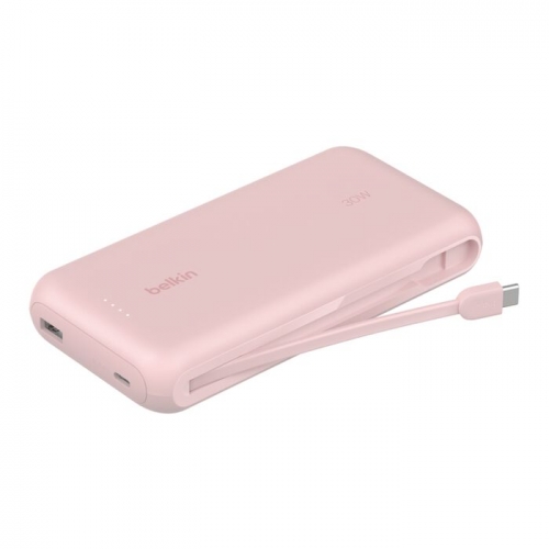 Power Bank 20K com cabo integrado Rosa - BPB024HQPK
