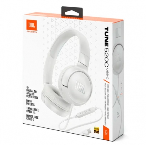 Headphones JBL Tune 520C Brancos