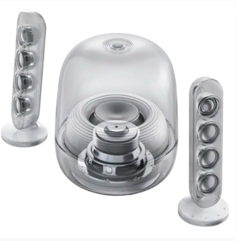 HARMAN KARDON COLUNAS 2.1 SOUND STICKS 5 BLUETOOTH E HDMI WHITE HKSSTICKS5WHITE