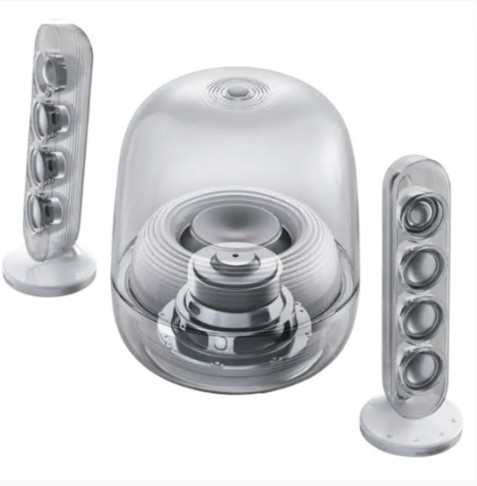 HARMAN KARDON COLUNAS 2.1 SOUND STICKS 5 BLUETOOTH E HDMI WHITE HKSSTICKS5WHITE