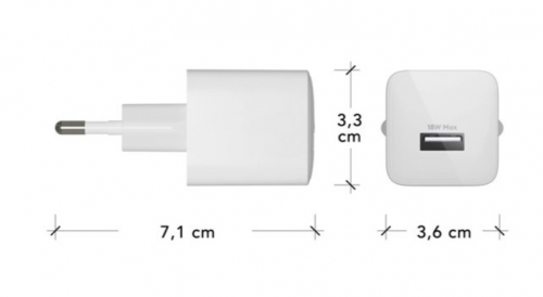 Carregador de parede dbramante1928 re-charge Pro, USB-A, 18 W, branco – CH18EUWH7092.