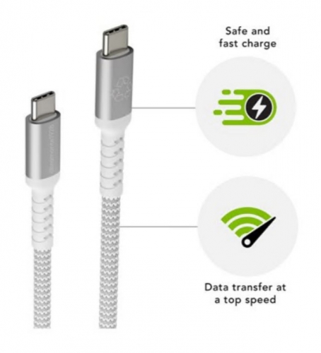Cabo USB-C (M) para USB-C (M) USB 2.0 2.5 m dbramante1928 CB25CCGR7120