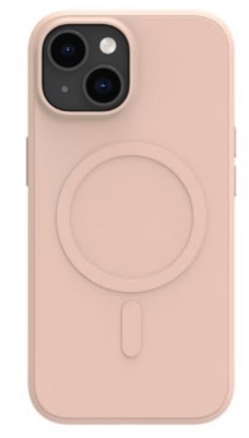 Capa telemóvel compatibilidade MagSafe plástico areia rosa para Apple iPhone 13, 14, 15, 16e dbramante1928 GP61PISA6240