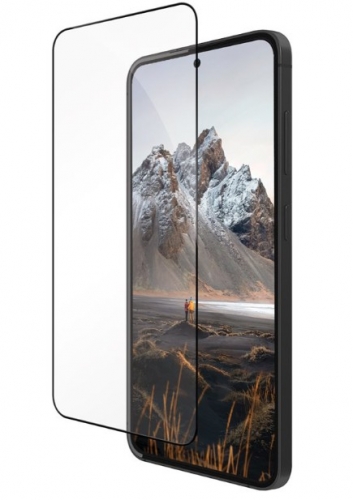 Proteção de ecrã dbramante1928 Eco-Shield D3O para Samsung Galaxy S25+, transparente com moldura preta – ESSPCL006488