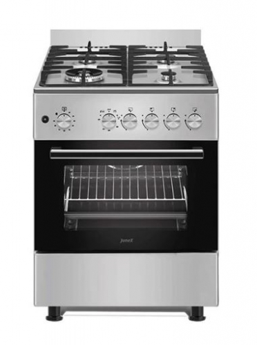 FOGAO JUNEX RL777XB 60X60CM 4GAS (1WOK) BUT FORNO E GRILL A GAS INOX