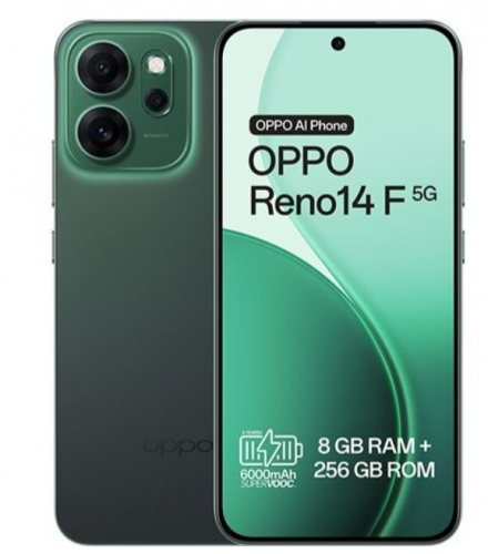 Smartphone OPPO RENO14 F 5G 256GB 8GB LUMINOUS Verde