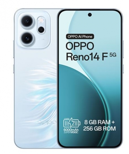 Smartphone OPPO RENO14 F 5G 256GB 8GB OPAL BLUE