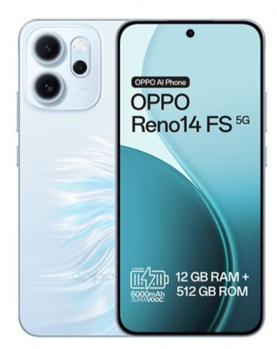 Smartphone OPPO RENO14 FS 5G 512GB 12GB OPAL BLUE