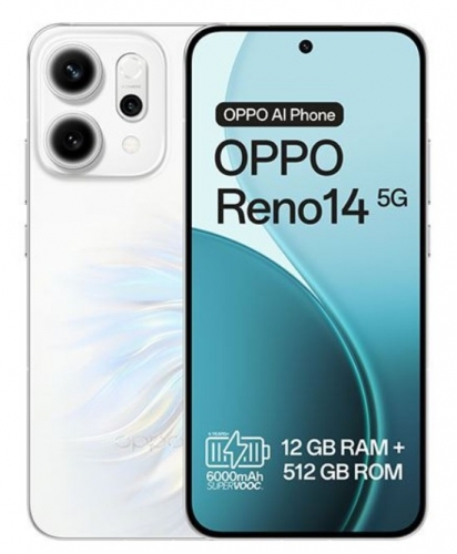 SAMRTPHONE OPPO RENO14 5G 512GB 12GB OPAL WHITE