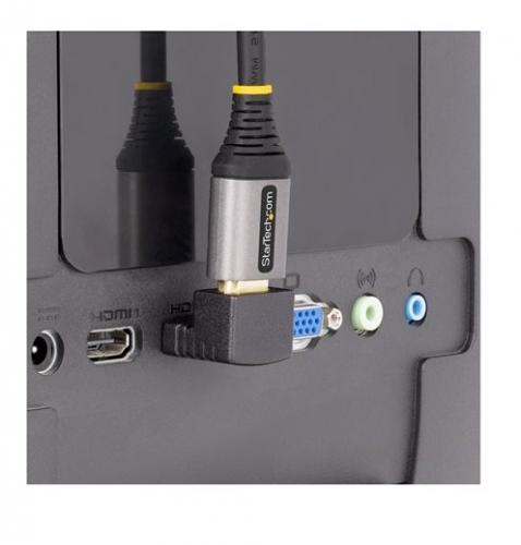 Adaptador HDMI 2.0 em Ângulo Descendente (Down Angle), Macho/Fêmea, 90°, 4K 60Hz High Speed HDMI Port Saver - StarTech.com HDMI2HDMIMFDN