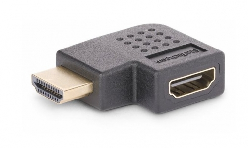 Adaptador HDMI 2.0 em Ângulo Direito 90°, HDMI Macho para HDMI Fêmea, High Speed HDMI, 4K 60Hz, Port Saver - StarTech.com HDMI2HDMIMFRA