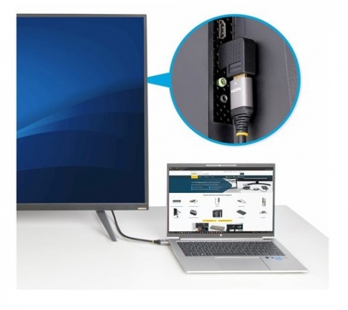 Adaptador HDMI 2.0 em Ângulo Direito 90°, HDMI Macho para HDMI Fêmea, High Speed HDMI, 4K 60Hz, Port Saver - StarTech.com HDMI2HDMIMFRA