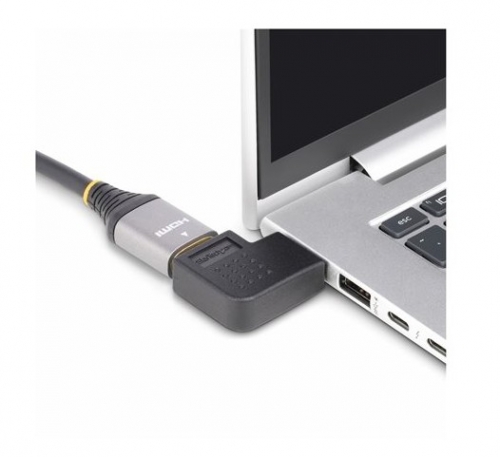 Adaptador HDMI 2.0 em Ângulo Direito 90°, HDMI Macho para HDMI Fêmea, High Speed HDMI, 4K 60Hz, Port Saver - StarTech.com HDMI2HDMIMFRA