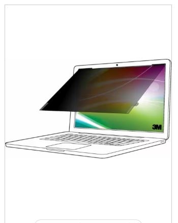 3M Bright Screen Privacy Filter - Filtro de privacidade de notebook (horizontal) - 12.3" | BP123C3E