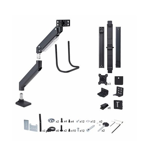 Suporte para 3 Monitores até 27", VESA 75x75/100x100, Barra Transversal – StarTech 3M1A3SG-MONITOR-ARM