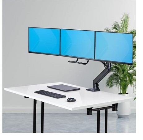 Suporte para 3 Monitores até 27", VESA 75x75/100x100, Barra Transversal – StarTech 3M1A3SG-MONITOR-ARM