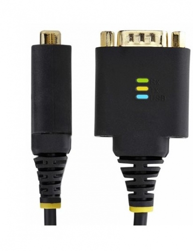 Cabo Adaptador USB-A para Série RS-232 DB9, 30 cm, FTDI, 921,6 Kbps, COM Retention, LEDs, Proteção ESD - StarTech.com 1P1FFC-USB-SERIAL