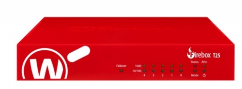 WatchGuard Firebox T25 Dispositivo de segurança com 1 ano de Basic Security Suite 5 portas 1GbE