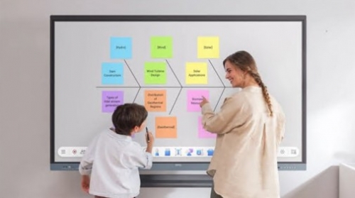 Monitor BenQ Board Essential RE7504 - 75" LCD LED, educação, tátil (multi-touch) - Android - 4K UHD