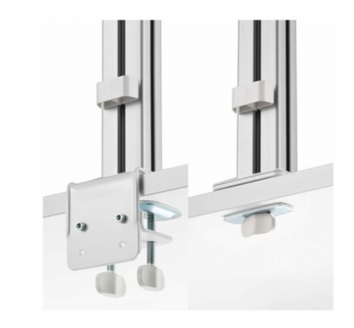 Suporte de Mesa para 6 Monitores StarTech.com 6-MONITOR-ARM-A – 17" a 32", até 8 kg por Monitor, VESA 75×75/100×100, Dupla Coluna, Ajustável em Altura, Branco