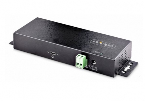 Hub USB Industrial StarTech.com HB31C5A2CME – 7 Portas USB 10 Gbps, 5× USB-A + 2× USB-C, Alimentação Externa, Proteção ESD, Montagem DIN, Metal