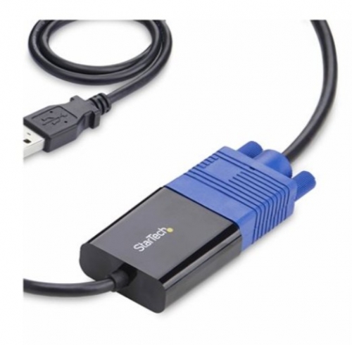 Adaptador KVM Crash Cart Portátil StarTech.com NOTECONS02-VGA-MDP – USB, VGA, Mini DisplayPort, Captura de Vídeo, Transferência de Ficheiros, Controlo BIOS, 1920×1200 a 60 Hz