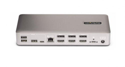 Docking Station USB4 StarTech.com 150UE-USB4DOCKTRIPLE – 3 Monitores 4K 60 Hz, USB4 40 Gbps, 2,5 GbE, USB-C, 100 W Power Delivery, HDMI/DisplayPort