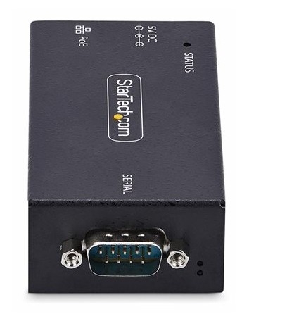 Adaptador Serial para Ethernet com PoE, Servidor de Dispositivo RS232 sobre IP, 1 Porta DB9, RJ45 10/100Mbps, Montagem em Parede/DIN Rail - StarTech.com I13P-SERIAL-ETHERNET