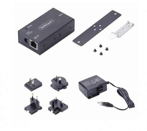 Adaptador Serial para Ethernet com PoE, Servidor de Dispositivo RS232 sobre IP, 1 Porta DB9, RJ45 10/100Mbps, Montagem em Parede/DIN Rail - StarTech.com I13P-SERIAL-ETHERNET