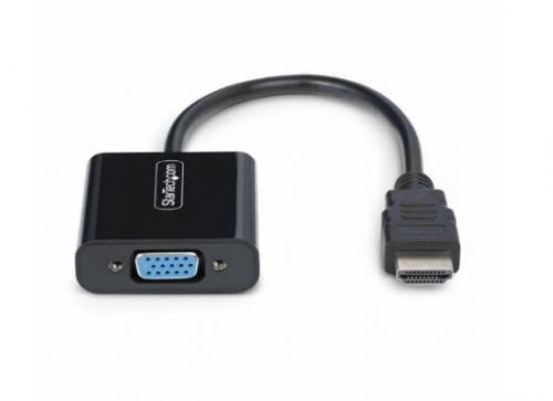 Adaptador de vídeo HDMI macho para HD-15 (VGA) fêmea 18.95 cm preto StarTech HD2VGAE3
