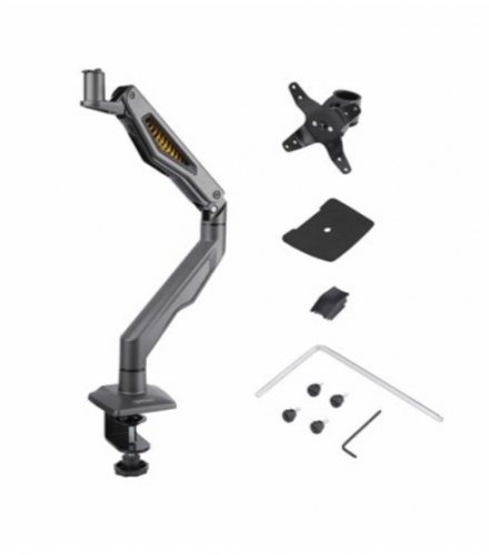 Suporte de Mesa para Monitor StarTech.com H1M1AG2-MONITOR-ARM – 17" a 32", até 10 kg, VESA 75×75/100×100, Braço Articulado com Mola Mecânica, Ajustável em Altura, Preto