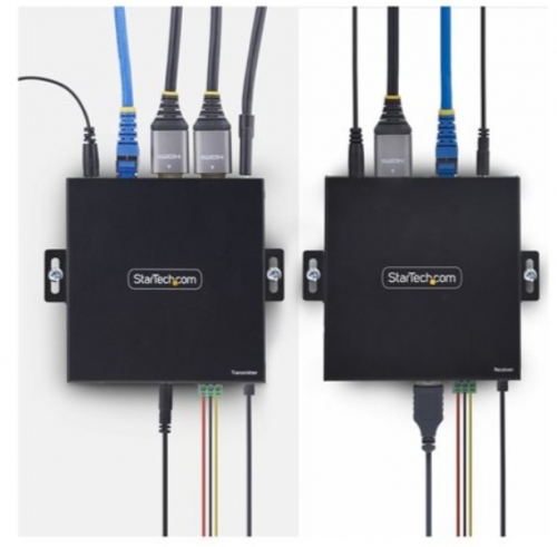Extensor KVM HDMI StarTech.com IH2006-KVM-EXTENDER – 4K 60 Hz, AVoIP, HDMI e USB sobre Ethernet/CAT6, TCP/IP, RS-232, Áudio, Kit Transmissor + Recetor