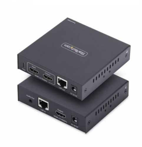 Extensor KVM HDMI StarTech.com IH2006-KVM-EXTENDER – 4K 60 Hz, AVoIP, HDMI e USB sobre Ethernet/CAT6, TCP/IP, RS-232, Áudio, Kit Transmissor + Recetor