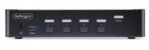Switch KVM StarTech D86A2-4-PORT-8K-KVM – DisplayPort 1.4 | 4 Portas | 8K 60 Hz | USB 3.2 | Áudio
