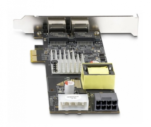 Placa de Rede PCIe StarTech.com PR22GIP-NETWORK-CARD – 2 Portas 2,5 GbE, PoE+, Intel I225-V, NBASE-T, PCIe 2.0 x2, RJ45