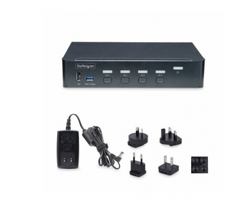 Switch KVM DisplayPort 4 Portas 4K 60Hz – StarTech.com P4AD122-KVM-SWITCH