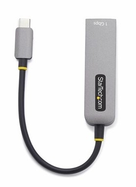 Adaptador USB-C para Ethernet Gigabit, USB 3.0, RJ45, 1 Gbps, Power Delivery 100 W, Compatível com Thunderbolt, Cinzento - StarTech.com 1GPD3-USB-C-ETHERNET