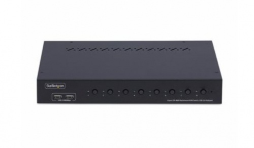 Switch KVM StarTech.com R8AD122-KVM-SWITCH – 8 Portas DisplayPort, 4K 60 Hz, DP 1.2, Hub USB 2.0 de 4 Portas, Áudio, Rack 1U